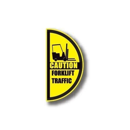 Ergomat 34in x 60in HALF SIGNS - Caution Forklift Traffic Left DSV-SIGN 2040 #0616LEFT -UEN